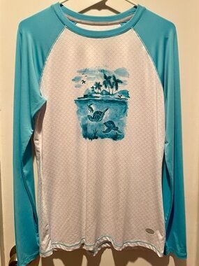 Reel Legends UV Sun protection, moisture wicking Shirt, Size S